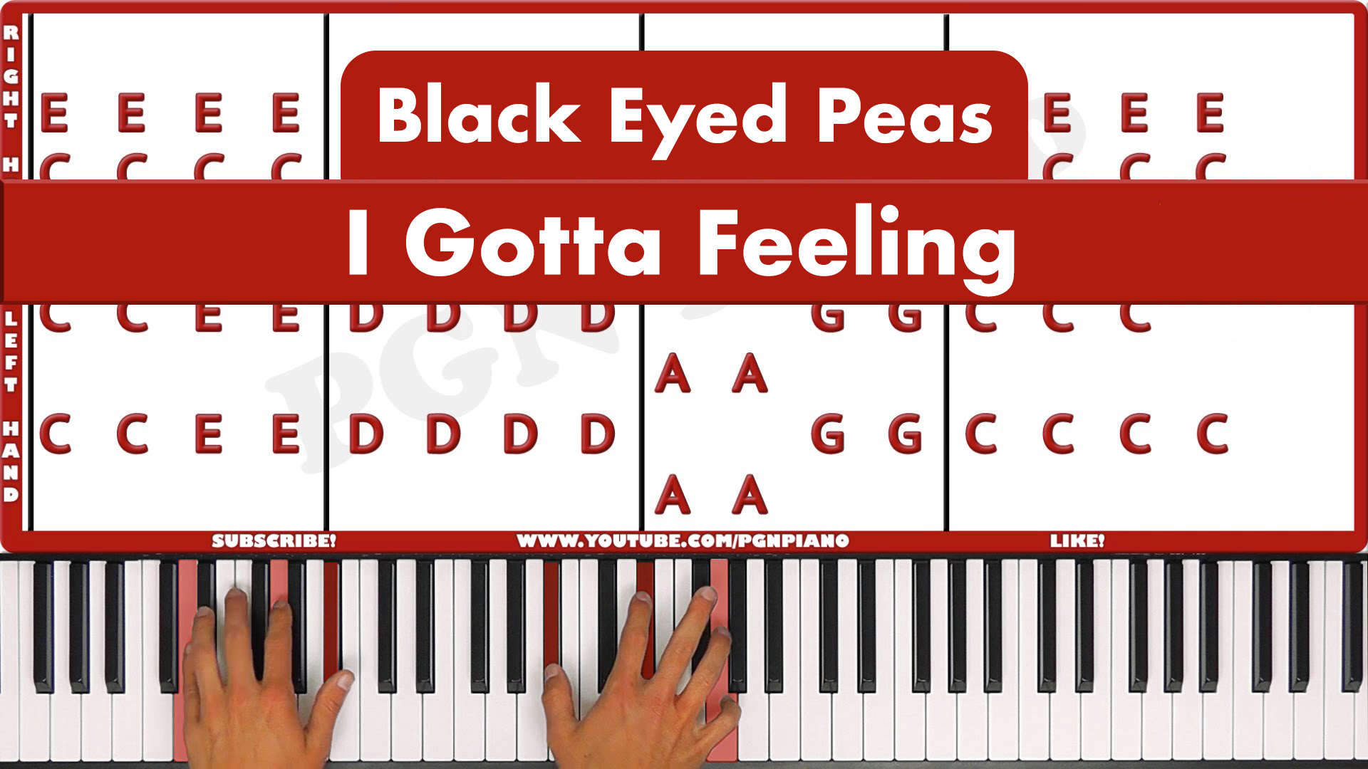 Black Eyed Peas – I Gotta Feeling – Easy