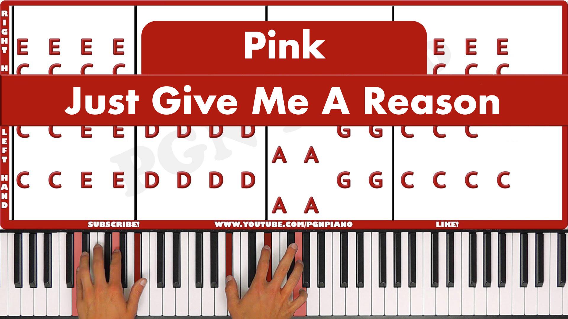 Pink – Just Give Me A Reason – Easy