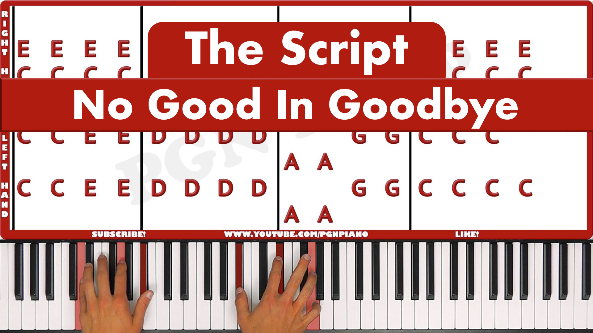 The Script – No Good In Goodbye – Vocal