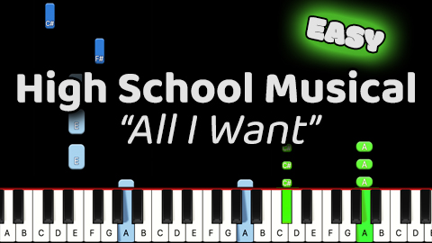 High School Musical – All I Want – Easy