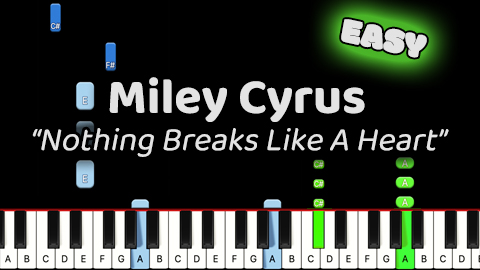 Miley Cyrus – Nothing Breaks Like A Heart – Easy