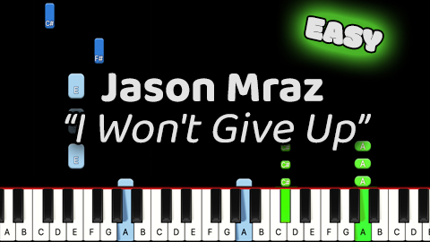 Jason Mraz – I Won’t Give Up – Easy