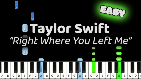 Taylor Swift – Right Where You Left Me – Easy