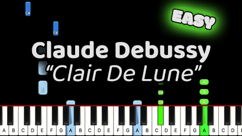 Claude Debussy – Clair de Lune – Easy
