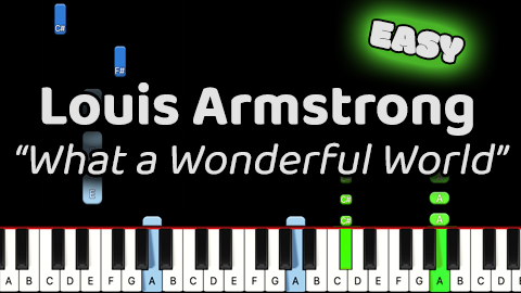 Louis Armstrong – What a Wonderful World – Easy