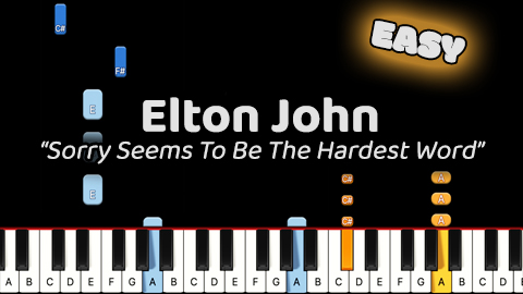 Elton John – Sorry Seems To Be The Hardest Word – Easy