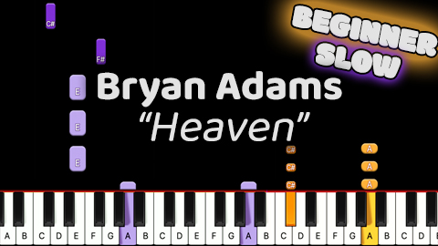 Bryan Adams – Heaven – Beginner – Slow