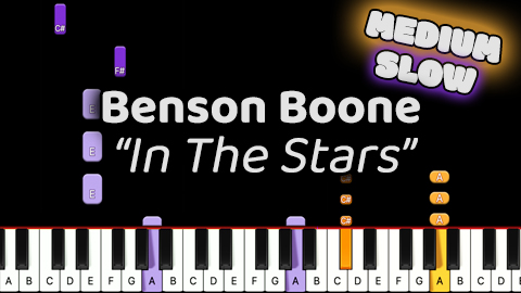 Benson Boone – In The Stars – Medium – Slow