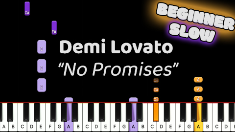 Demi Lovato – No Promises – Beginner – Slow