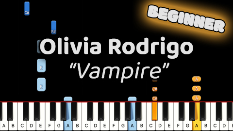 Olivia Rodrigo – Vampire – Beginner