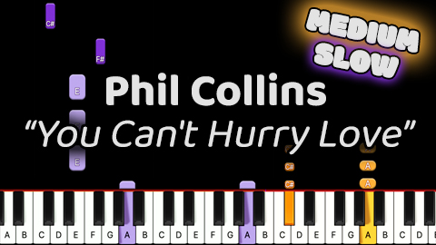 Phil Collins – You Can’t Hurry Love – Medium – Slow