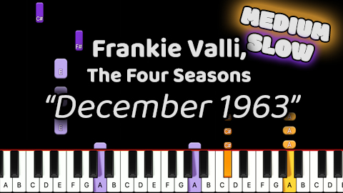Frankie Valli, The Four Seasons – December 1963 (oh what a night) – Medium – Slow