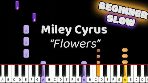 Miley Cyrus – Flowers – Beginner – Slow