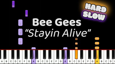 Bee Gees – Stayin Alive – Hard – Slow
