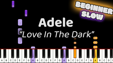 Adele – Love In The Dark – Beginner – Slow