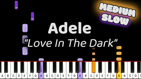 Adele – Love In The Dark – Medium – Slow
