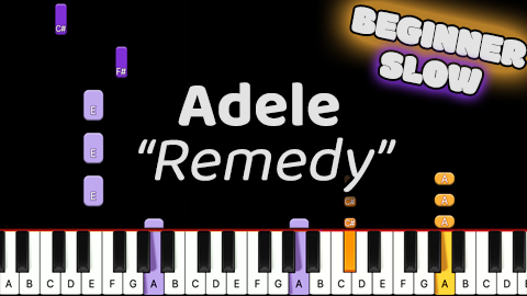 Adele – Remedy – Beginner – Slow