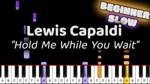 Lewis Capaldi – Hold Me While You Wait – Beginner – Slow