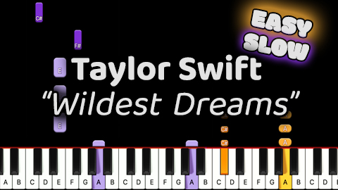 Taylor Swift – Wildest Dreams – Easy – Slow