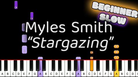 Myles Smith – Stargazing – Beginner – Slow