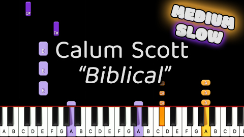 Calum Scott – Biblical – Medium – Slow