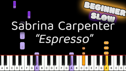 Sabrina Carpenter – Espresso – Beginner – Slow