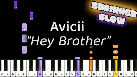 Avicii – Hey Brother (ballad) – Beginner – Slow